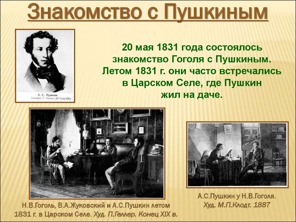 Какие произведения написал гоголь под влиянием пушкина. Гоголь Пушкин и Жуковский. Годы жизни Пушкина и Гоголя. Гоголь и Пушкин презентация. Презентация на тему Гоголь.