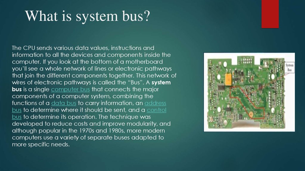 What is system bus?