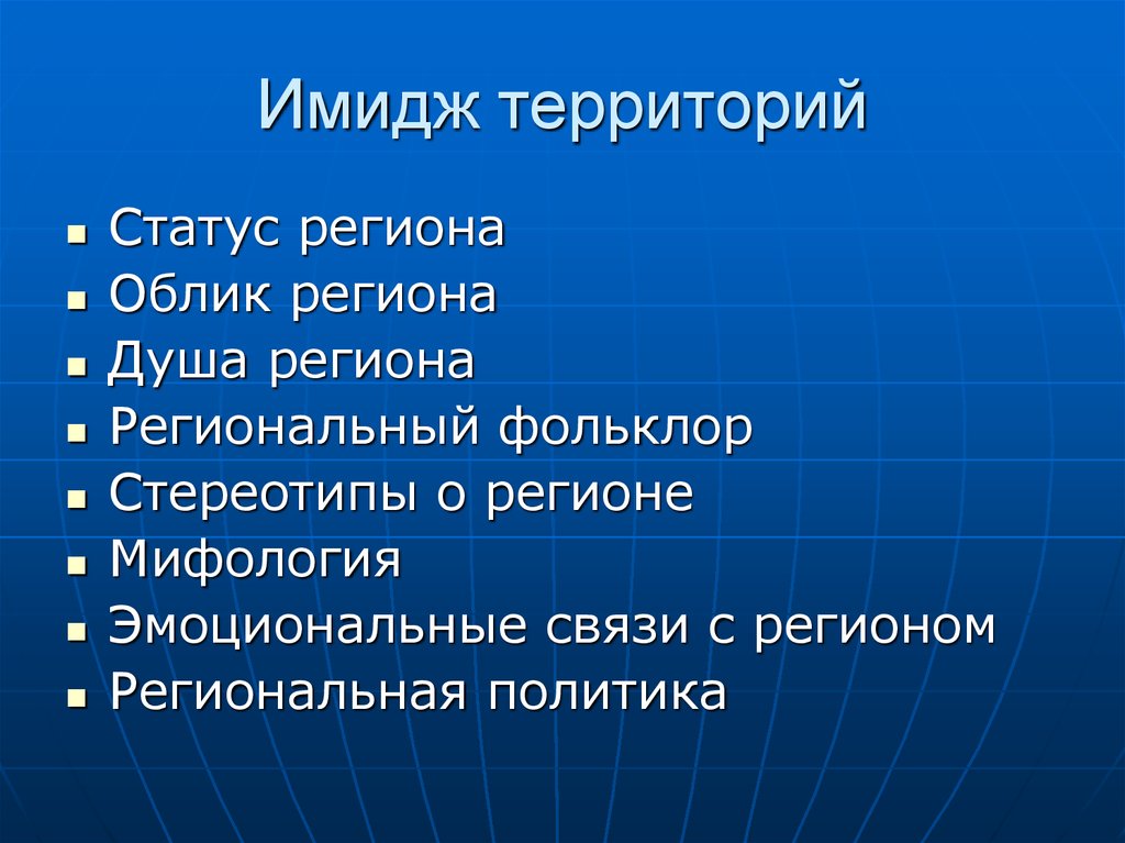 Презентация территории