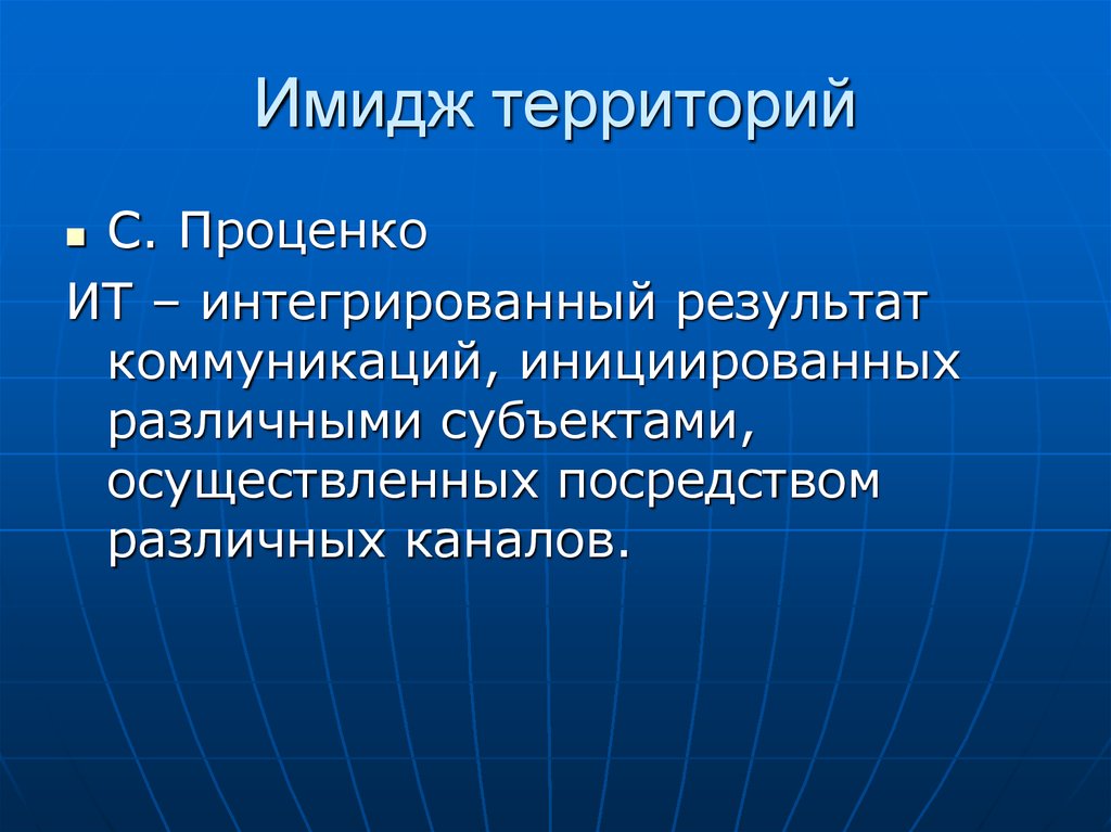 Образ территории