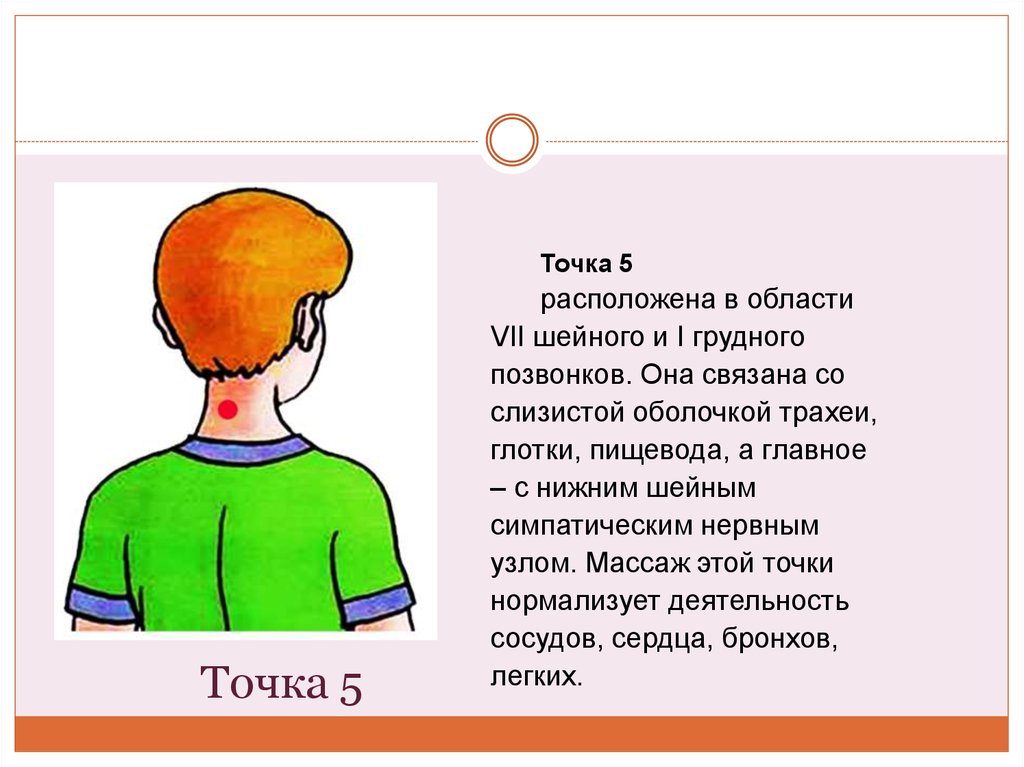 Точка 5 класс. Точечный самомассаж по Уманской точка 4. Точки по Уманской для детей. Точечный массаж для детей презентация. Точечный массаж для дошкольников презентация.