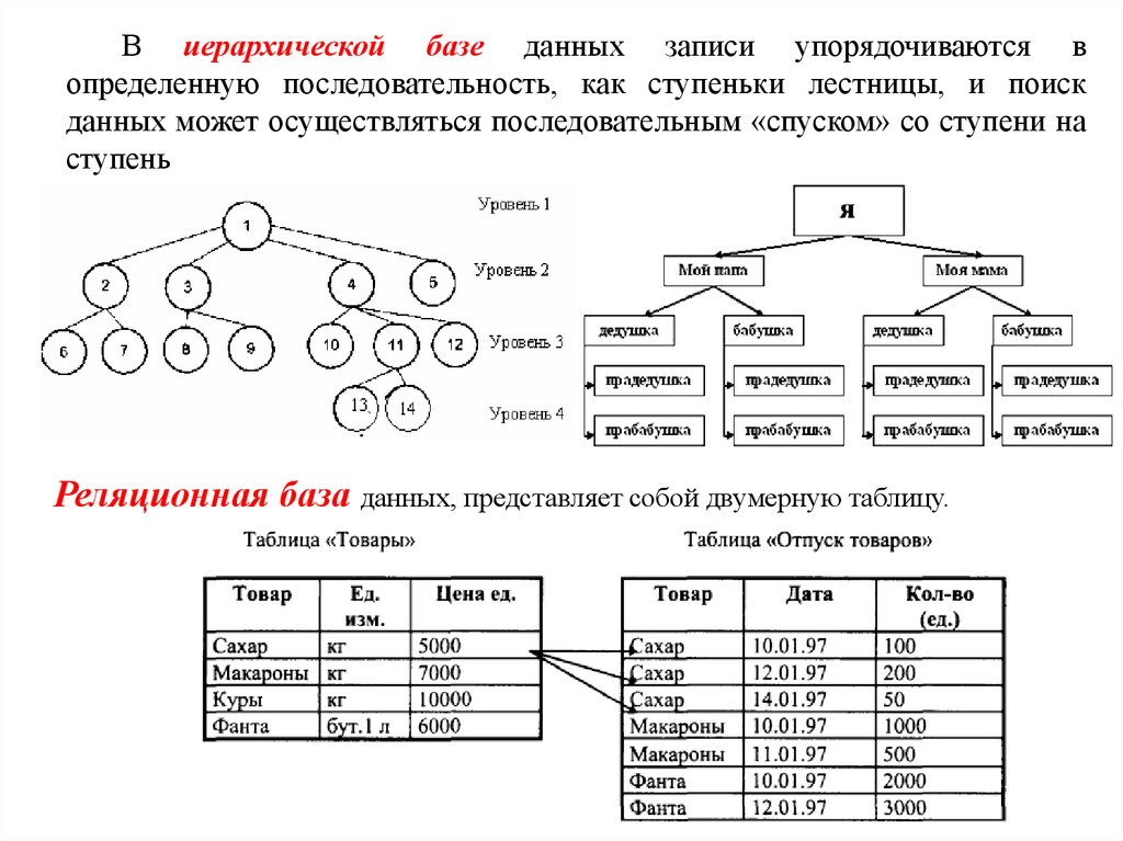 Id в базе данных. Основные понятия иерархической БД:. Реляционная и иерархическая база данных. Элементы иерархической базы данных. Задачи иерархической модели данных.