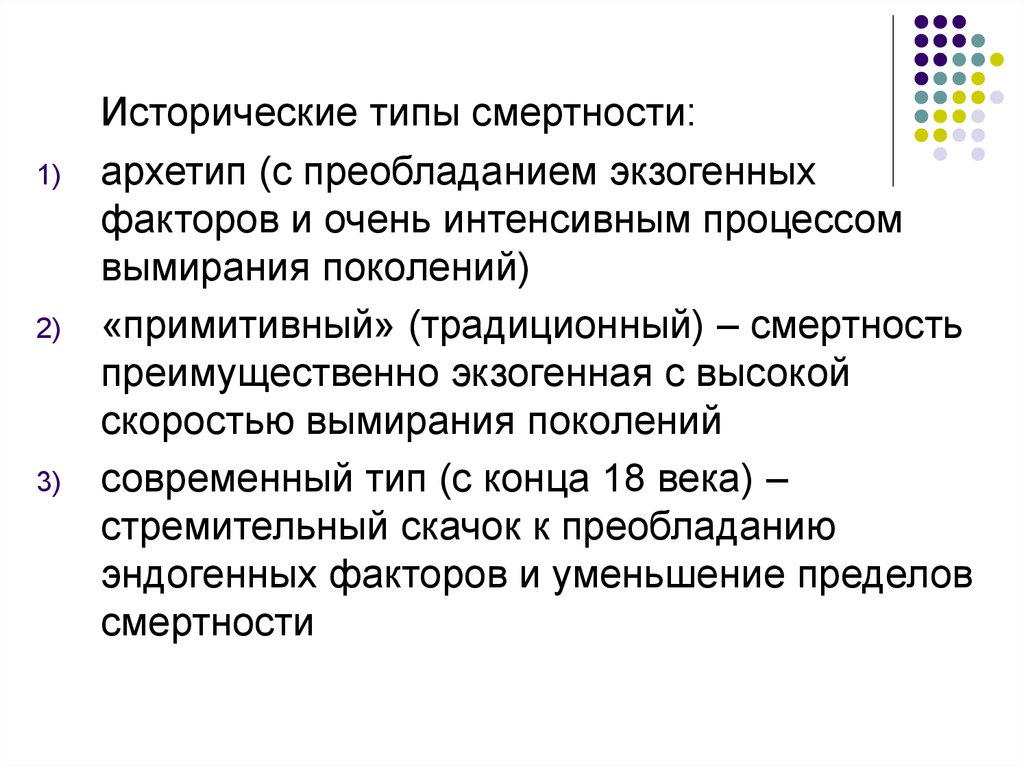 Виды смертности. Исторические типы смертности. Исторические типы смертности архетип традиционный и современный. Исторические типы рождаемости. Типы смертности популяций.