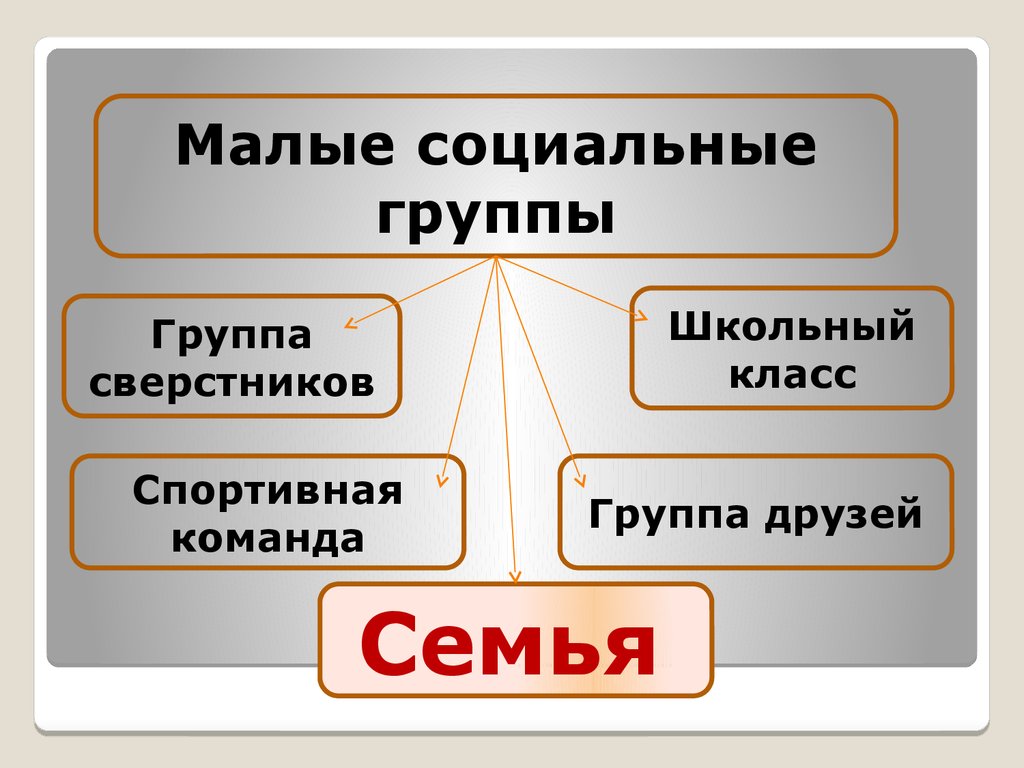 Схема соц группы