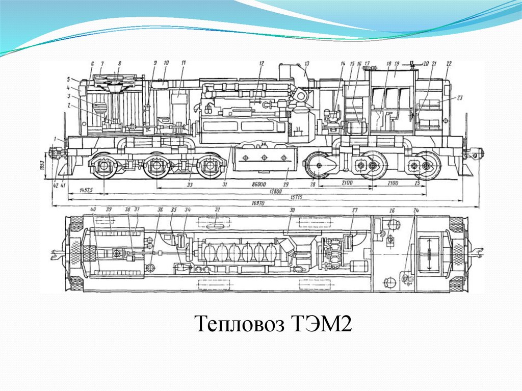 Чертеж тепловоза тэм2