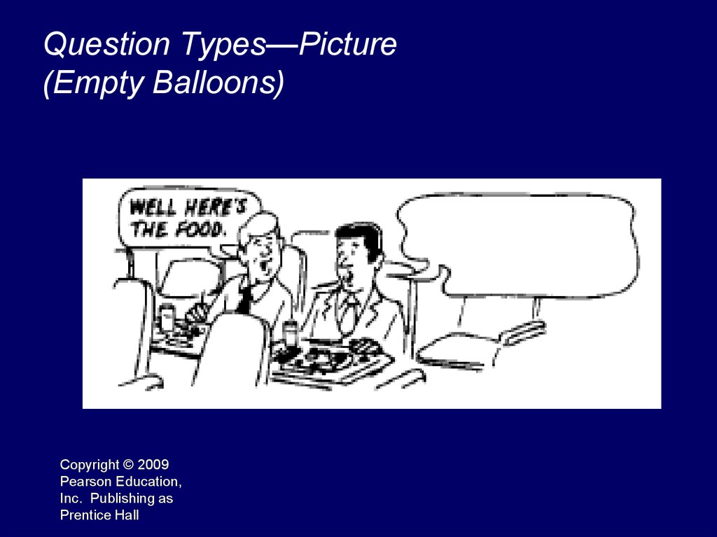 Question Types—Picture (Empty Balloons)