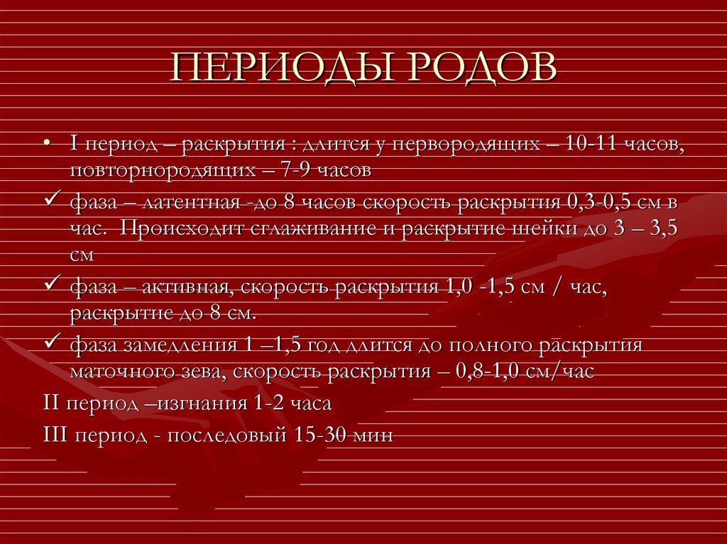 Сколько длятся роды. Длительность периодов родов. Этап родов периоды. Периоды и фазы родов. Характеристика периодов родов.