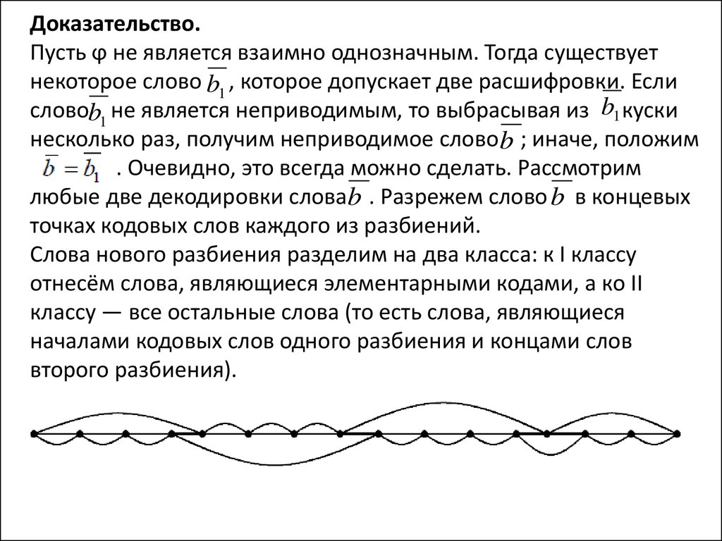 Пусть доказать. Свойство взаимной однозначности кодирования. Схема кодирования обладает свойством взаимной  однозначности. Выяснить является ли код взаимно однозначным. Какие слова являются взаимно связанными.