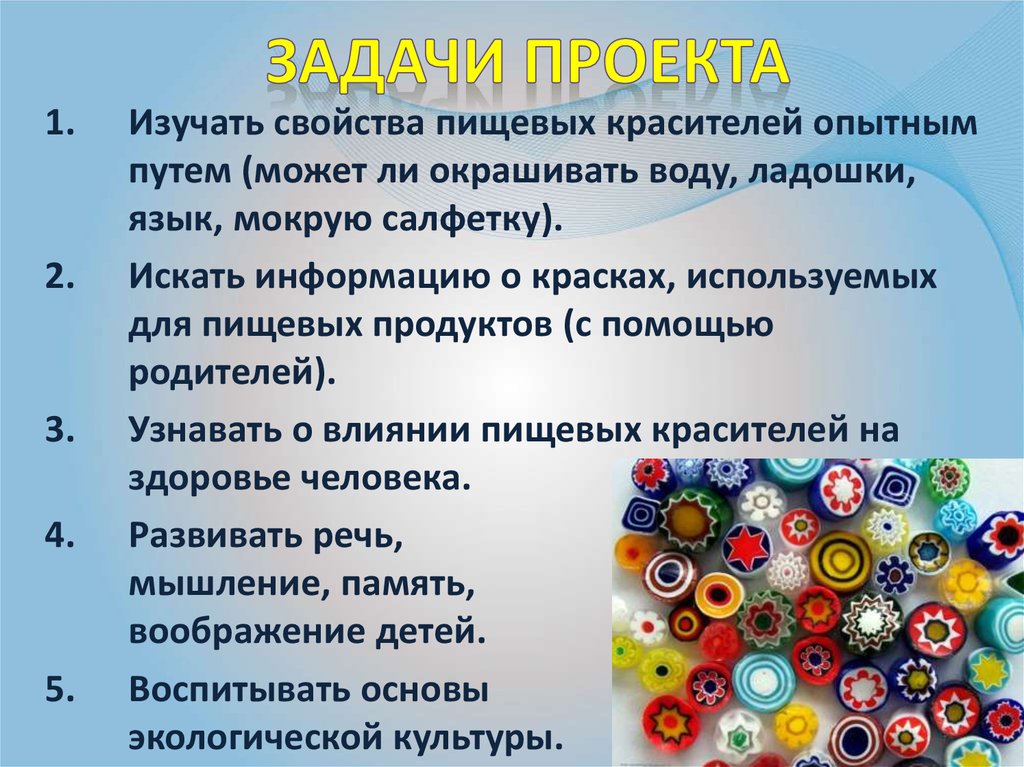 Задачи проекта