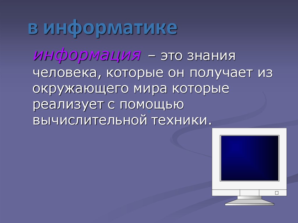 Определение презентация в информатике