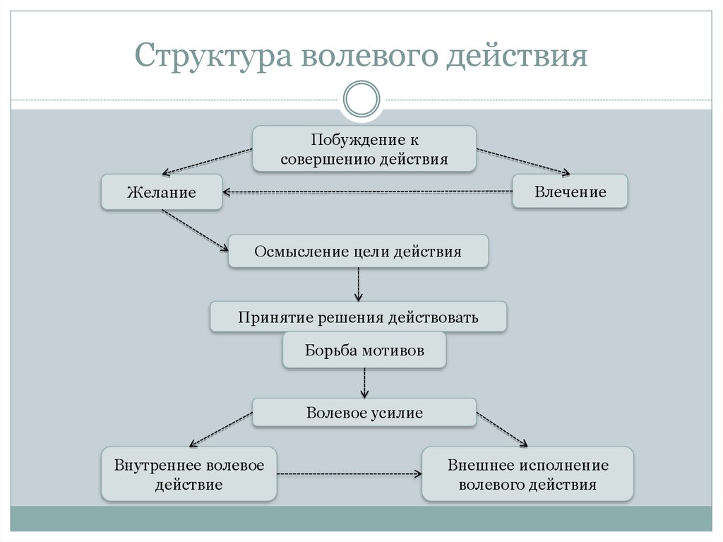 Действительная общая воля сторон. Структура волевого действия в психологии. Структура волевого действия в психологии схема. Структура волевого поведения в психологии. Психологическая структура волевого поведения.