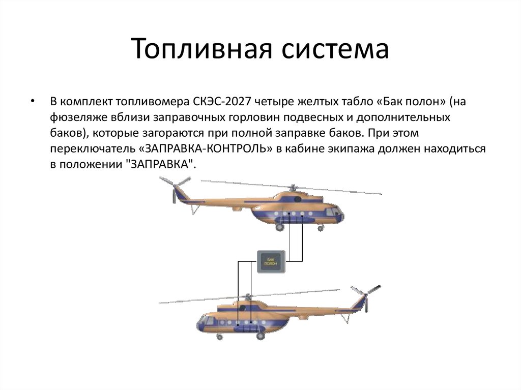 Курсовая работа: Топливная система вертолёта Ми-8Т