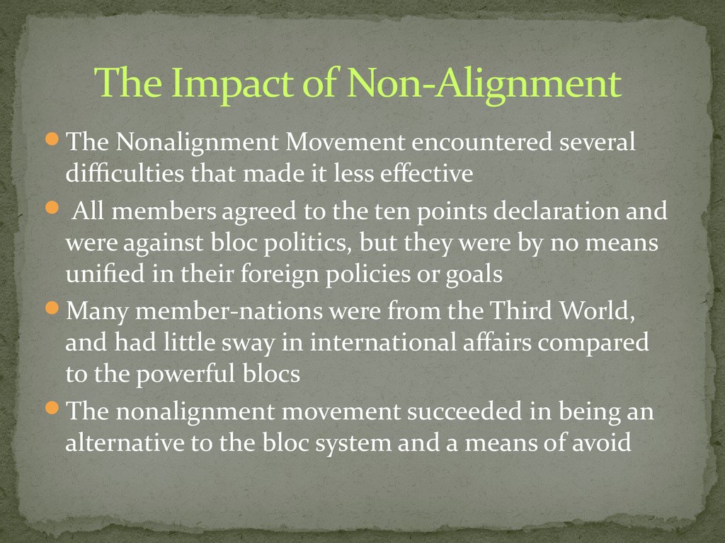 Non Aligned Movement Malaysia Grace Slater