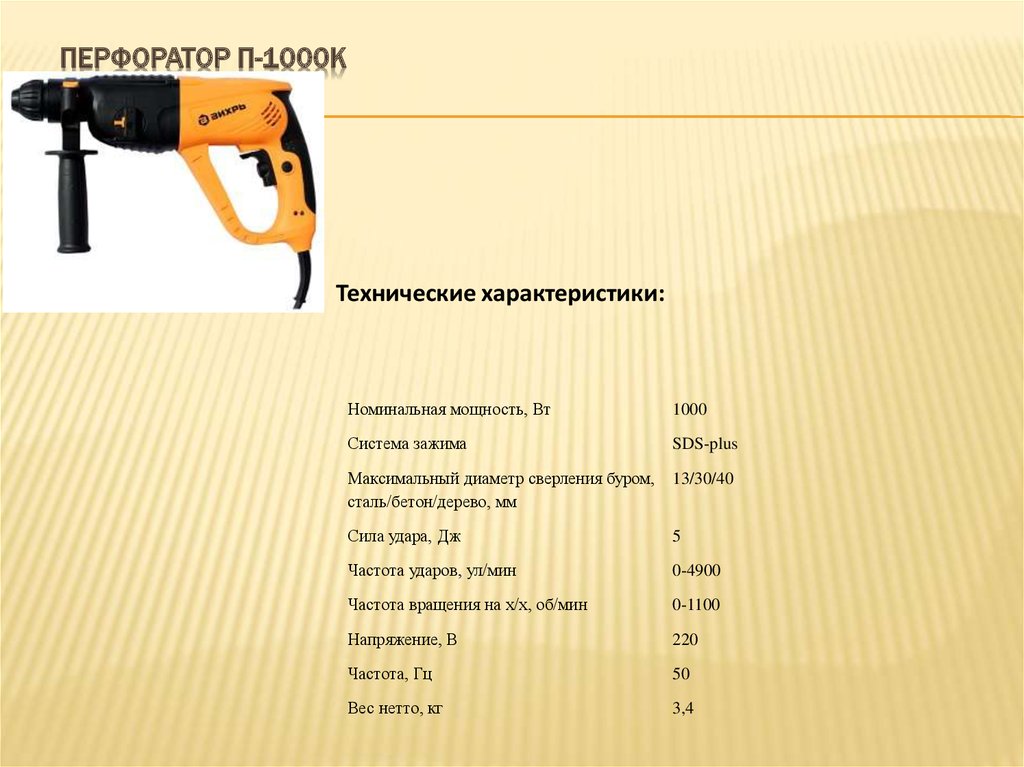 Перфоратор п 1200к м