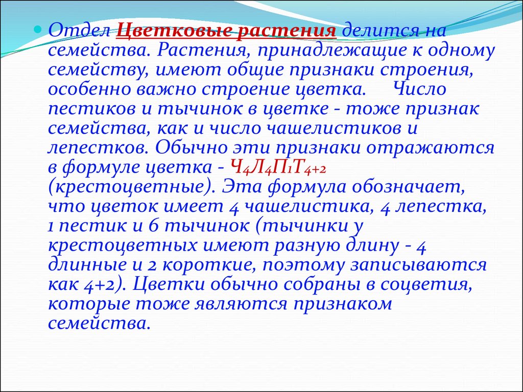 На что делится семейство. К одному семейству принадлежат.