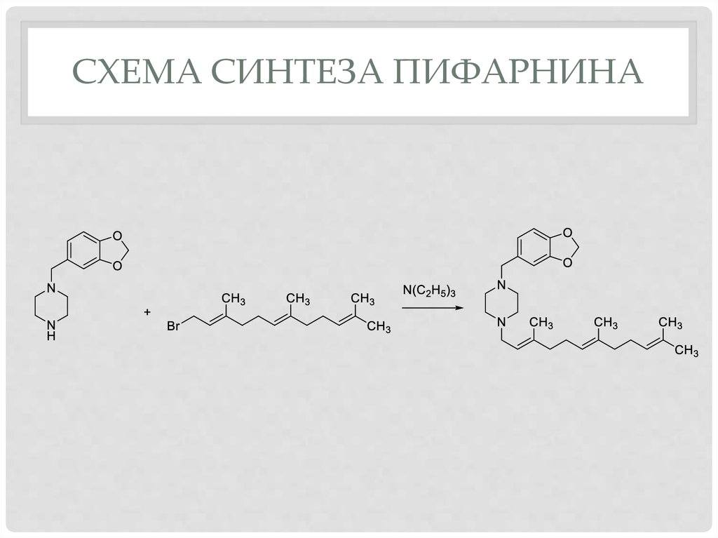 Схема синтеза Пифарнина