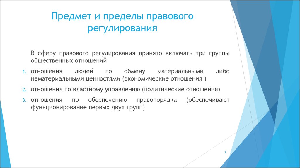 Особенности правового регулирования общественных отношений план