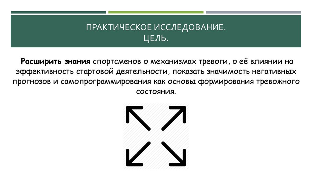 Практическое исследование. Цель.