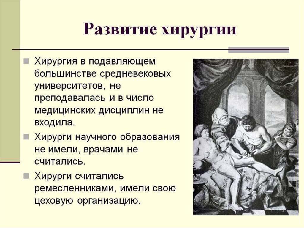 История хирургии презентация