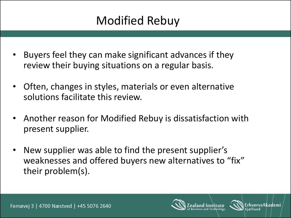 Organizatorial buying behavior - online presentation