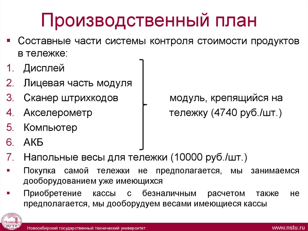 Планирование составные элементы