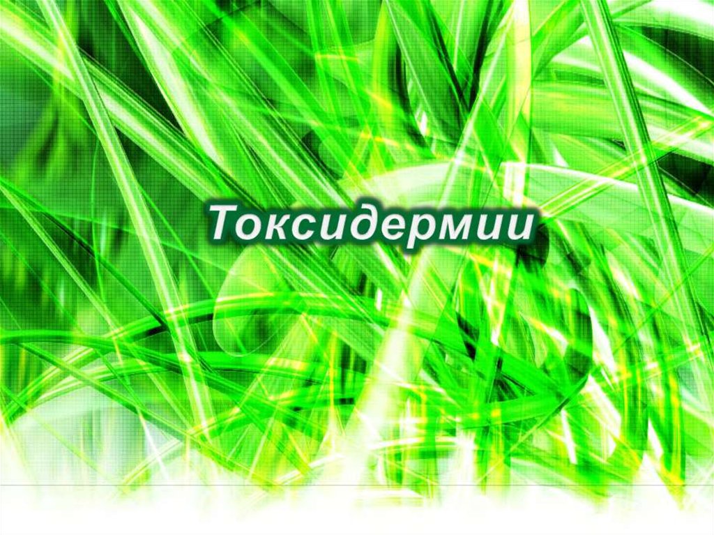 Заболевание токсидермия - презентация онлайн