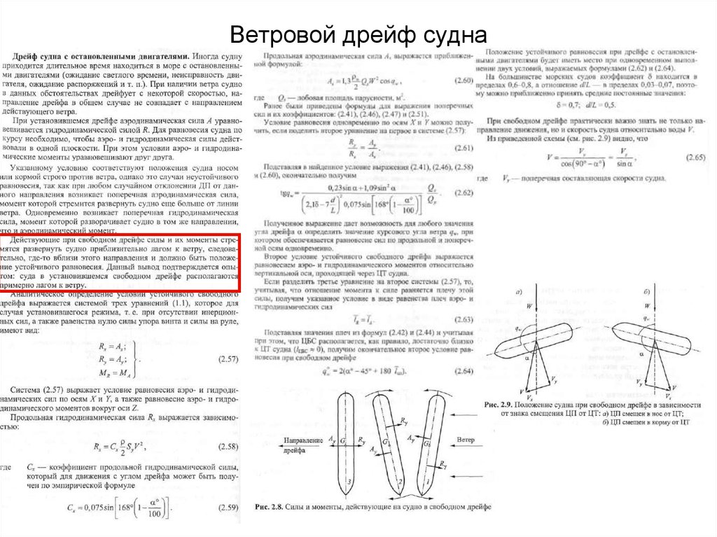 Равновесие судна