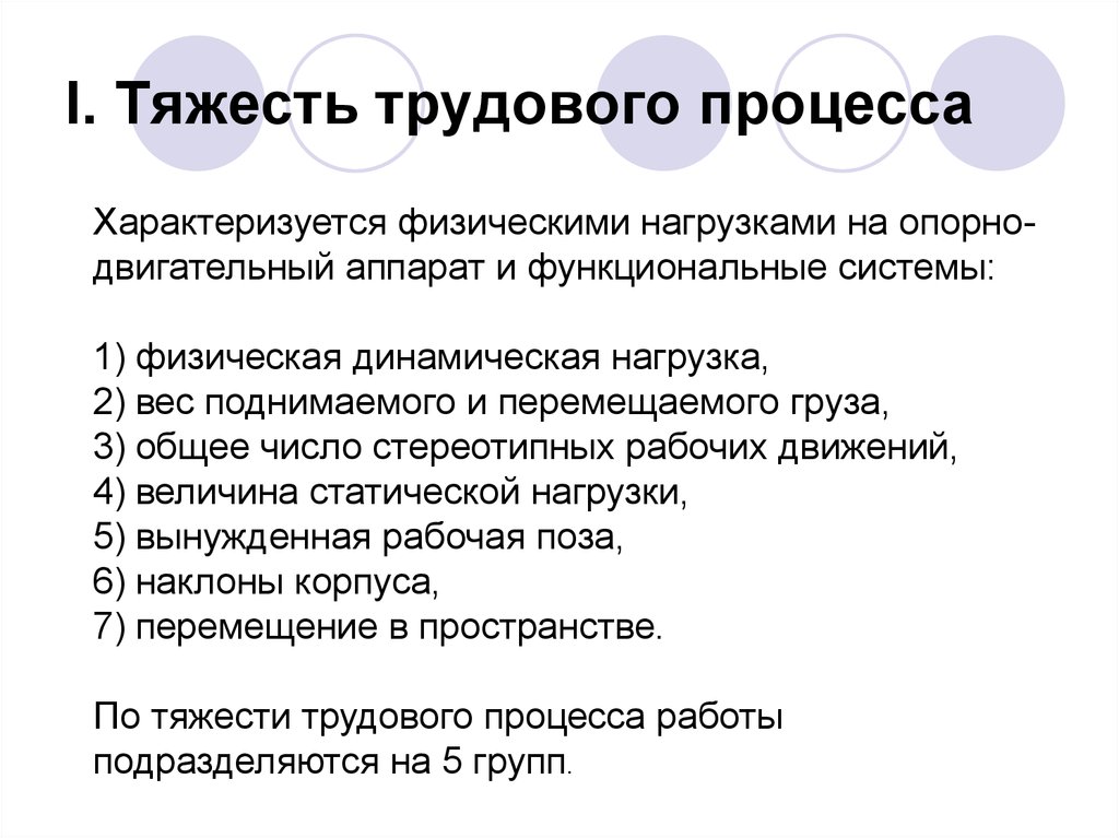 Труд и трудовой процесс. Показатели характеризующие тяжесть труда. Тяжесть трудового процесса. Определение тяжести трудового процесса. Снижение тяжести трудового процесса.