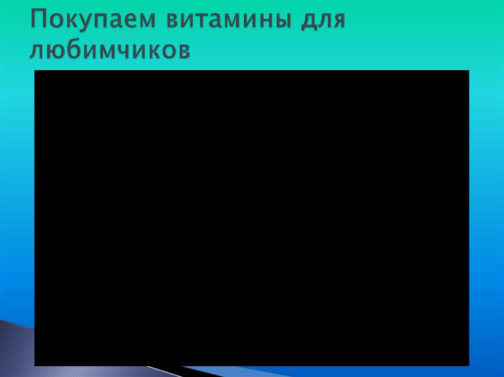 Покупаем витамины для любимчиков