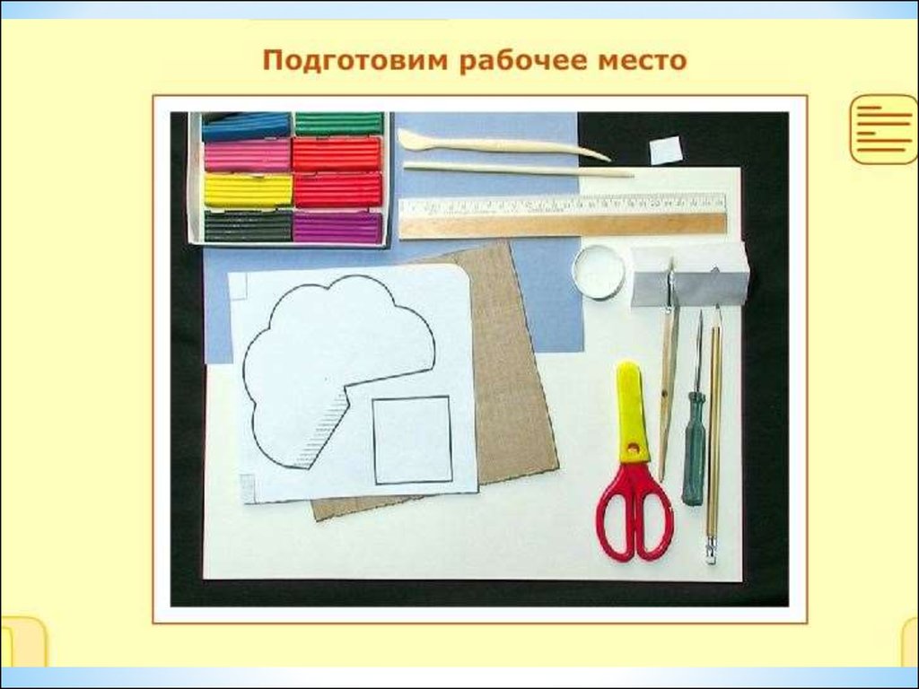 Технология 4а. Рабочее место для аппликации. Подготовка рабочего места к аппликации. Изделие торшер 1 класс технология. Урок технологии заготовки.