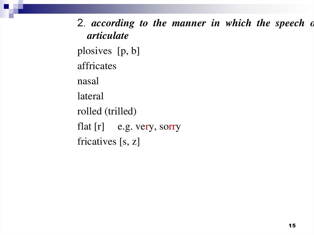 Classification Of English Speech Sounds Online Presentation