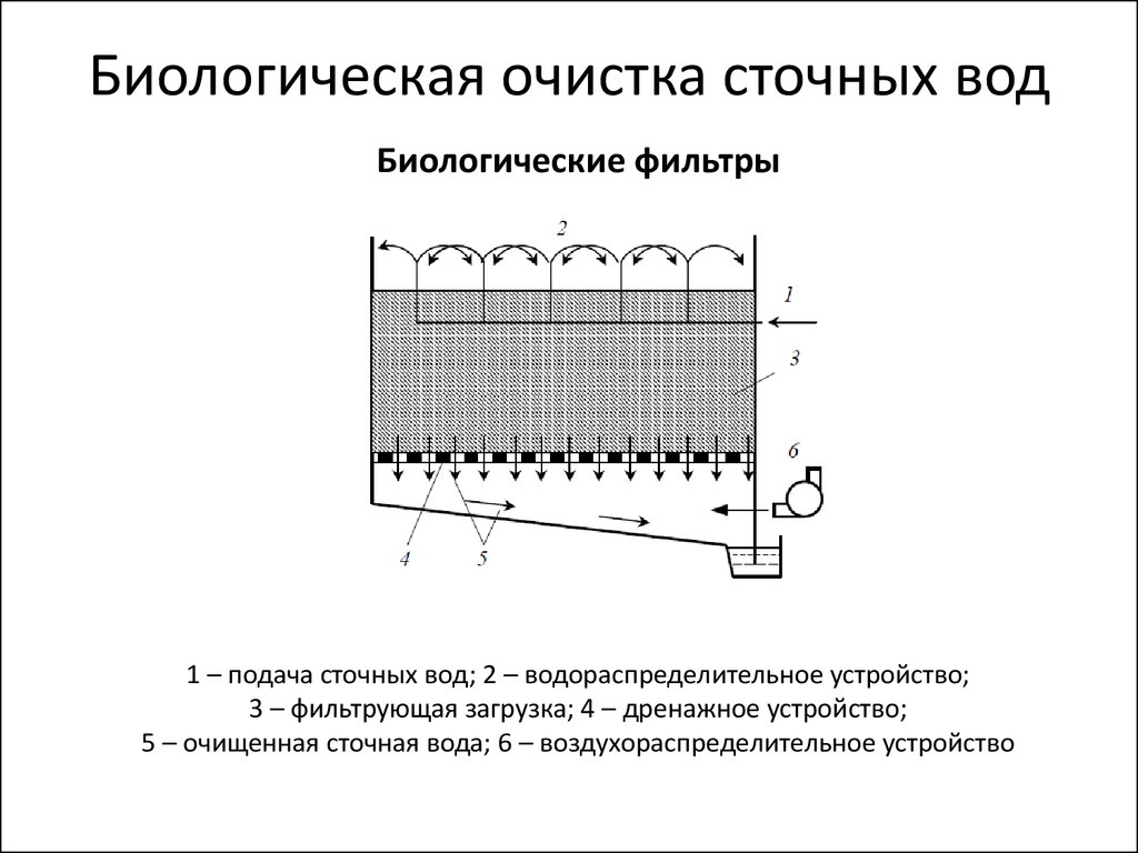 Схема биологической очистки