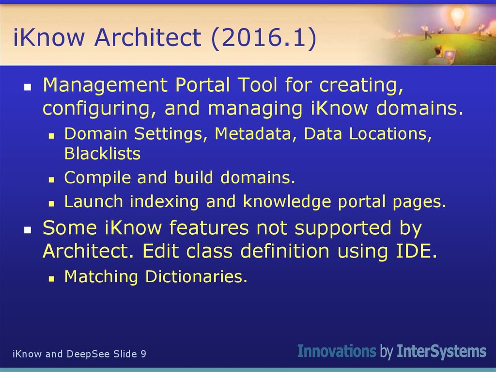 iKnow Architect (2016.1)