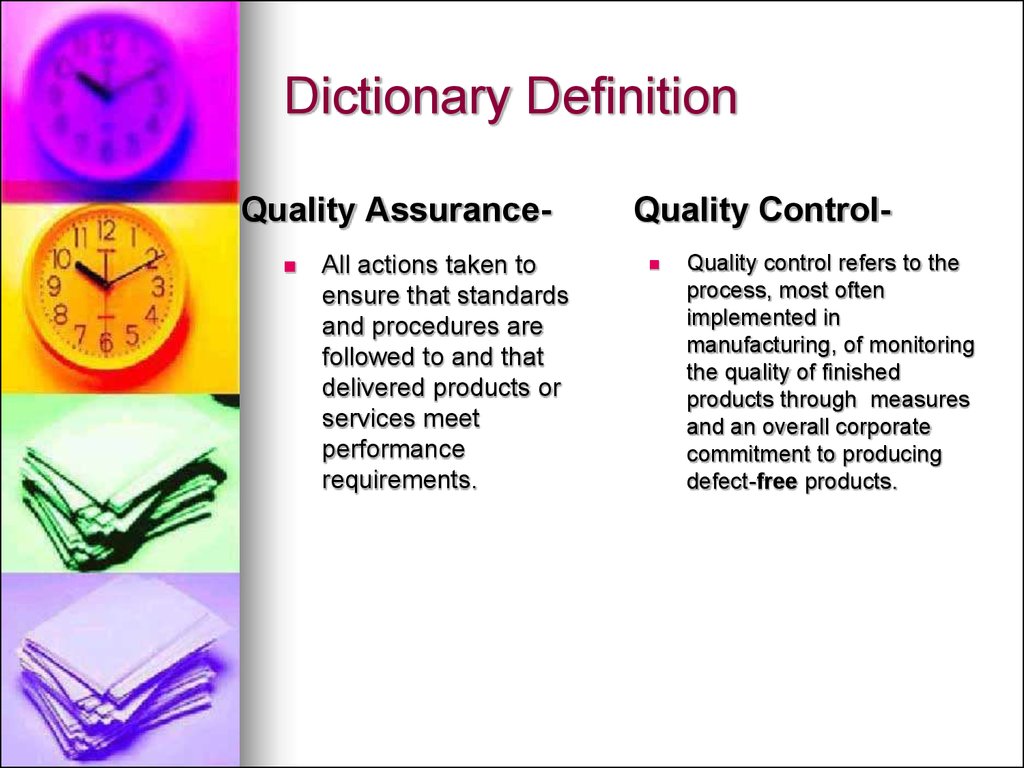 Quality Assurance Vs Quality Control Chapter 5 