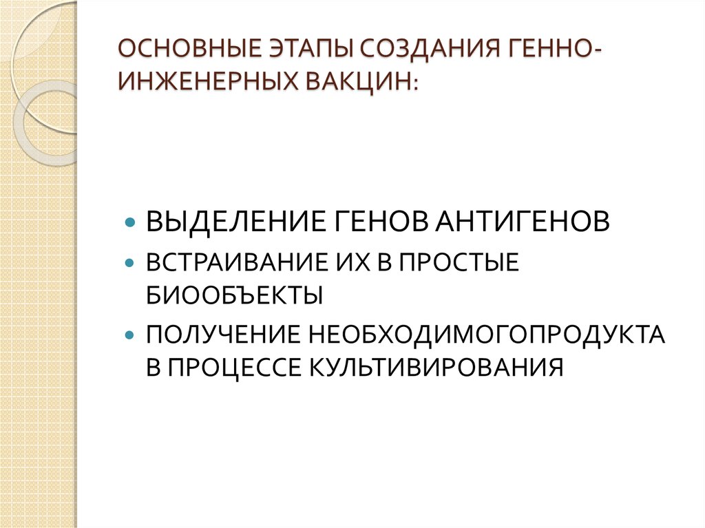 Получение генно инженерных вакцин схема