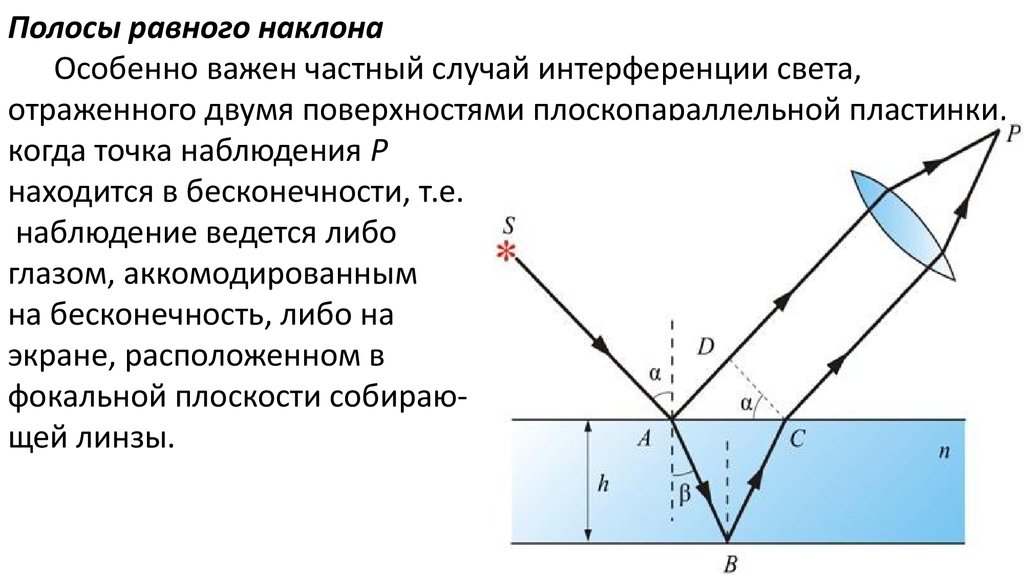 Изменится ли интерференционная картина если толщину плоскопараллельной пластины постепенно уменьшать