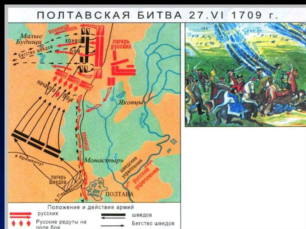 Северная война карта сражений