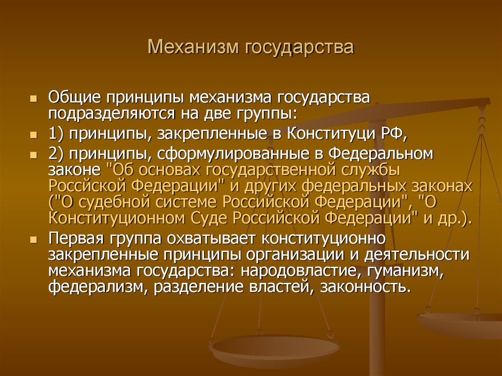 Народовластие и его конституционное закрепление. Принципы функционирования механизма государства. Принципы деятельности механизма государства. Принципы организации механизма государства ТГП. Принципы построения механизма государства.