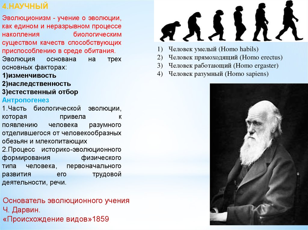Процесс историко эволюционного становления человека как