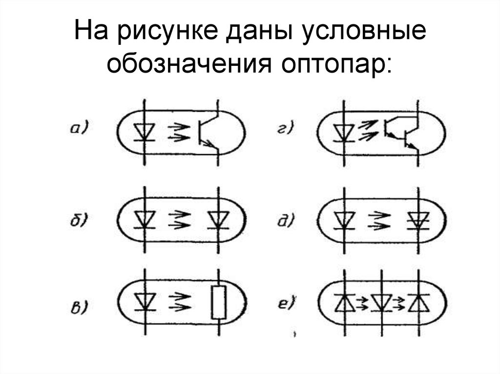 Оптрон обозначение на схеме