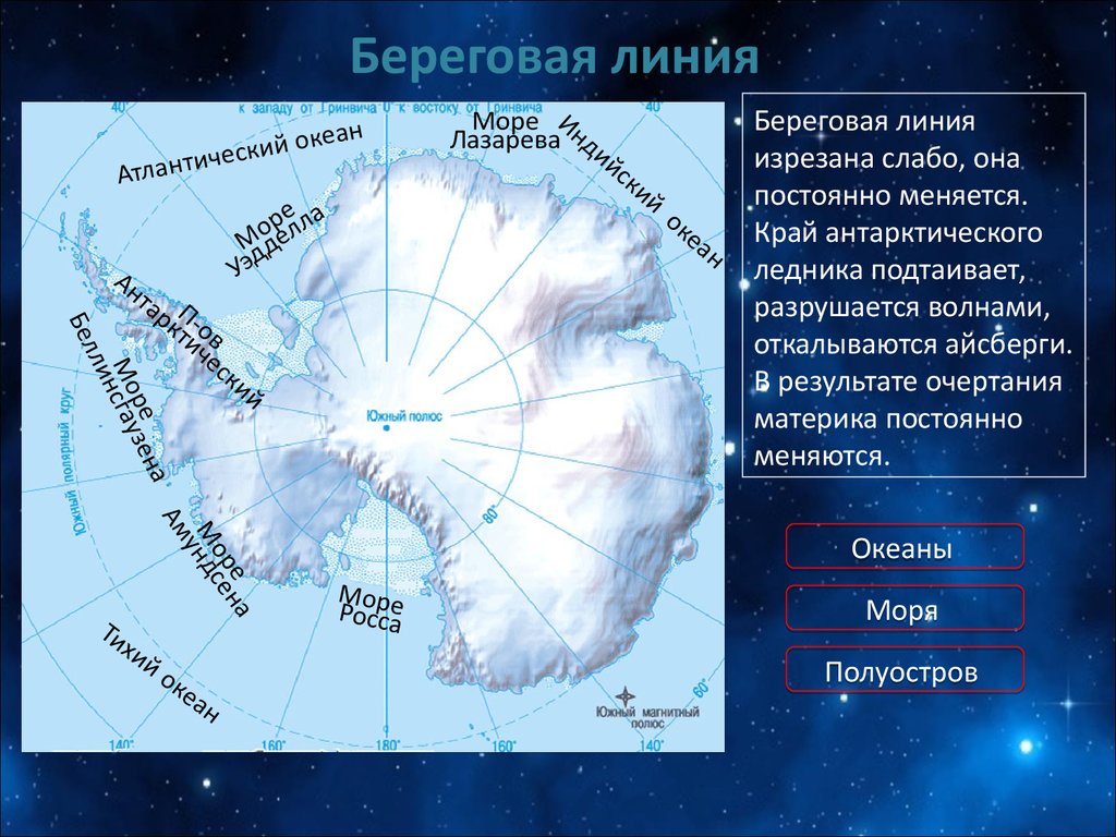 Индийский океан антарктида. Море Беллинсгаузена — ; море Амундсена —. Подпишите моря Росса Уэдделла Беллинсгаузена Амундсена. Объекты береговой линии Антарктиды. Антарктида на карте.