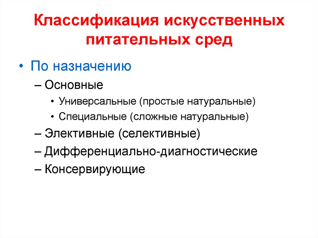 Естественно специально. Классификация искусственных питательных сред. Питательные среды классификация питательных сред. Искусственная классификация. Искусственные питательные среды.