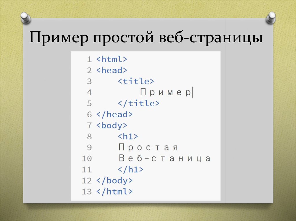 Создать веб страницу по образцу используя списки