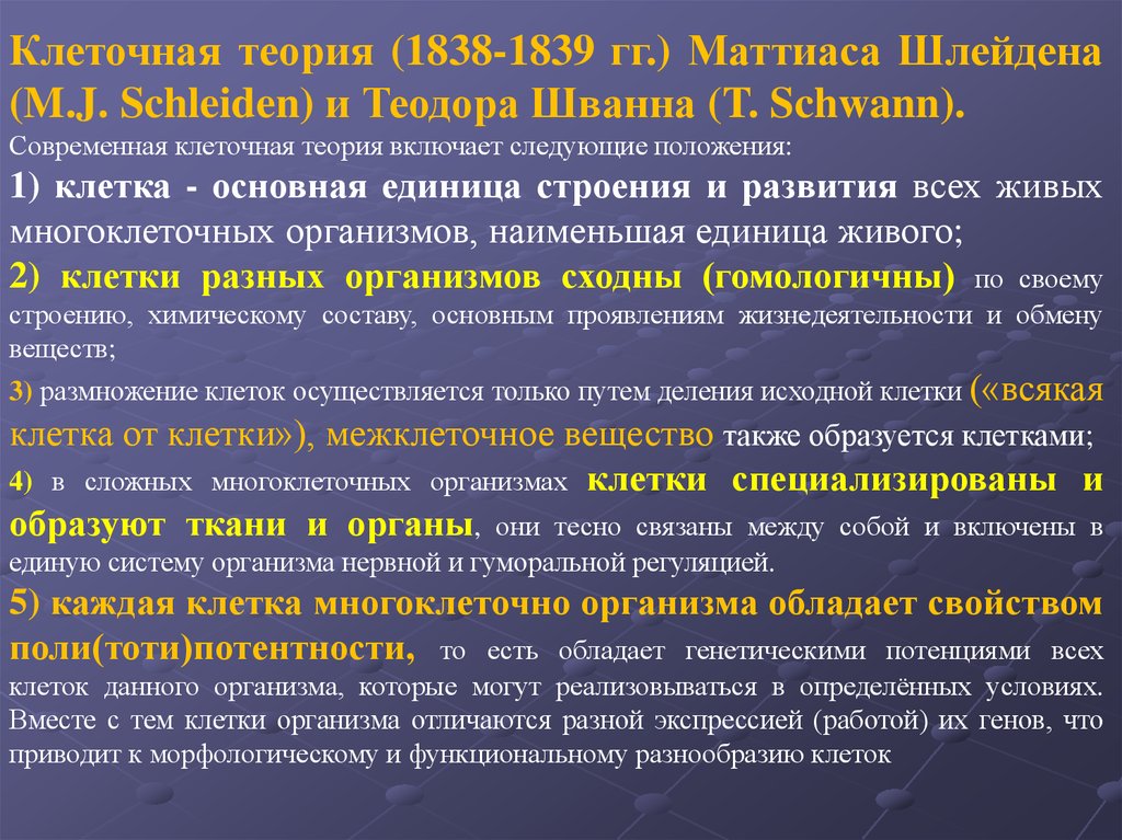 Теория клетки. Основные положения клеточной теории Шлейдена и Шванна. Основные положения клеточной теории т.Шванна. Клеточная теория 1838. Современная клеточная теория и теория Шванна Шлейдена.