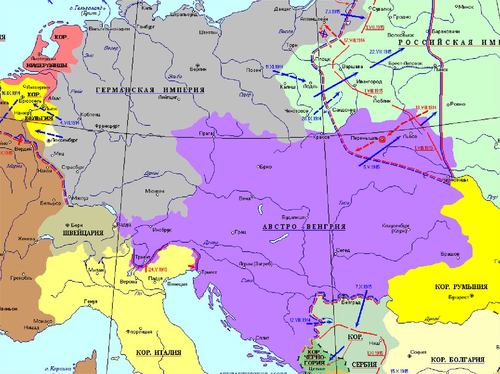 Карта украины до 1914 года