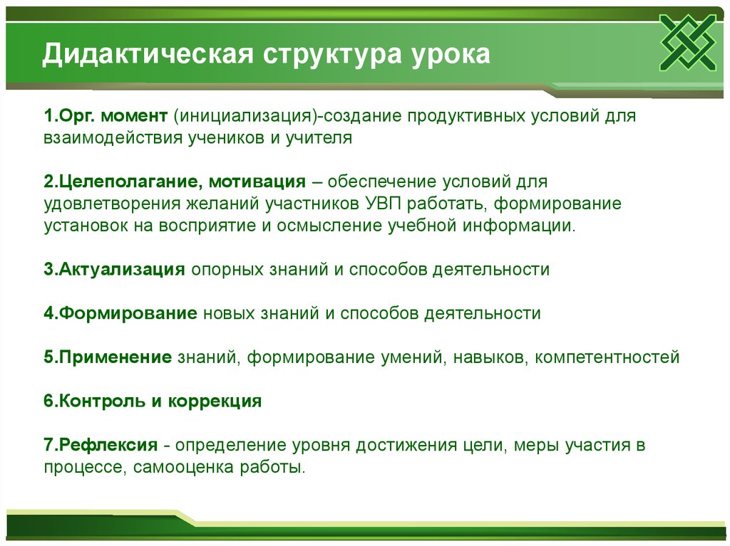 Дидактическая структура. Дидактическая структура урока. Дидактическая структура занятия. Дидактическая и методическая структура урока. Этапы дидактической структуры урока.