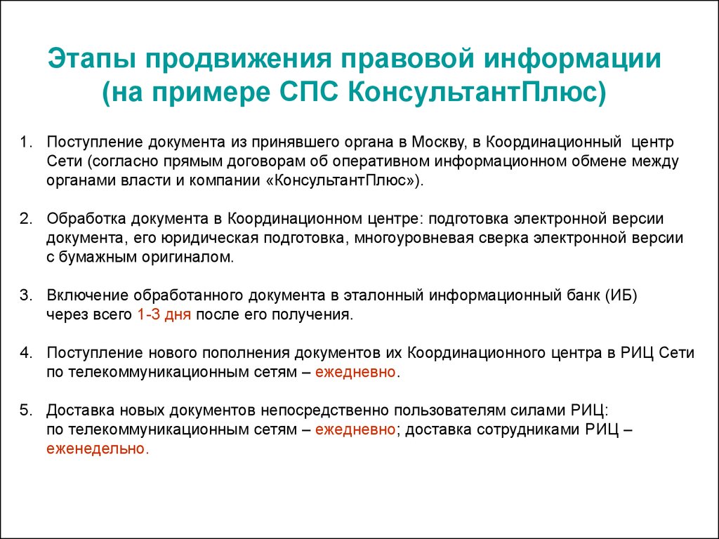 Орган принявший документ. Этапы продвижения правовой информации. Этапы продвижения правовой информации в спс КОНСУЛЬТАНТПЛЮС. Этапы работы в справочно правовой системе. Этапы юридической обработки документов спс.