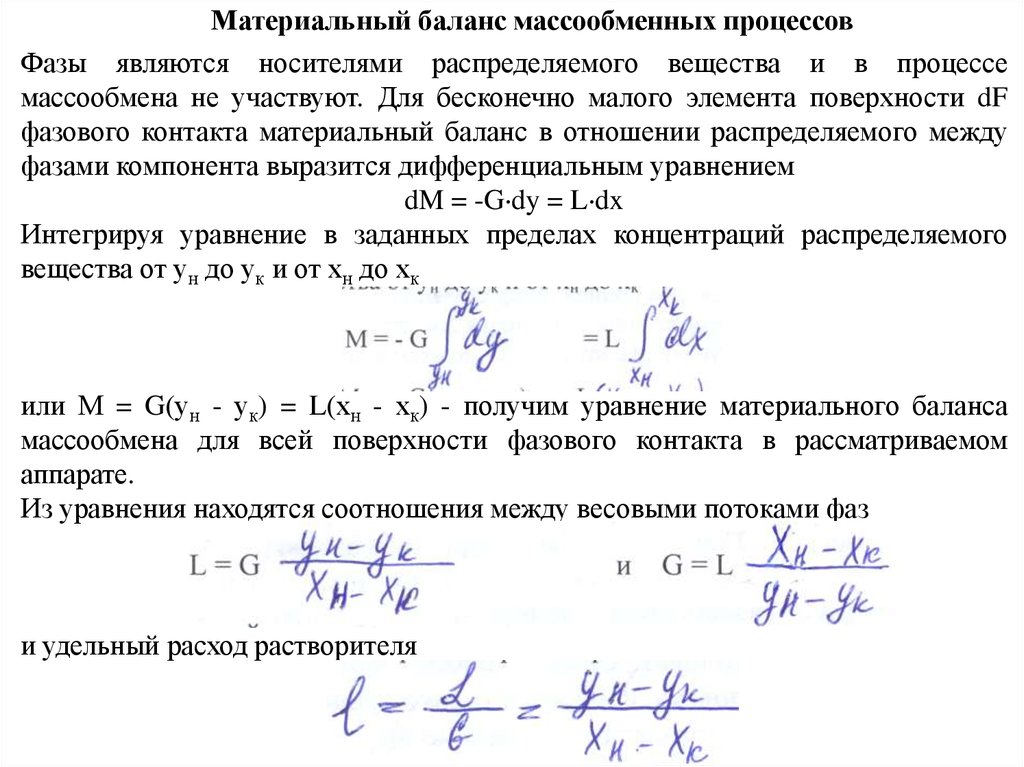 Баланс процесса