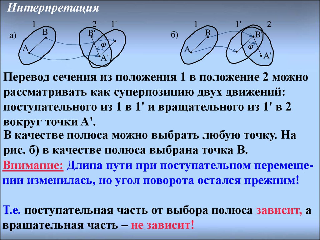 Траектория точек тела. Плоское и вращательное движение твердого тела. Суперпозиция поступательного и вращательного движения. Плоское движение твердого тела теоретическая механика. Интерпретация плоского движения тела.