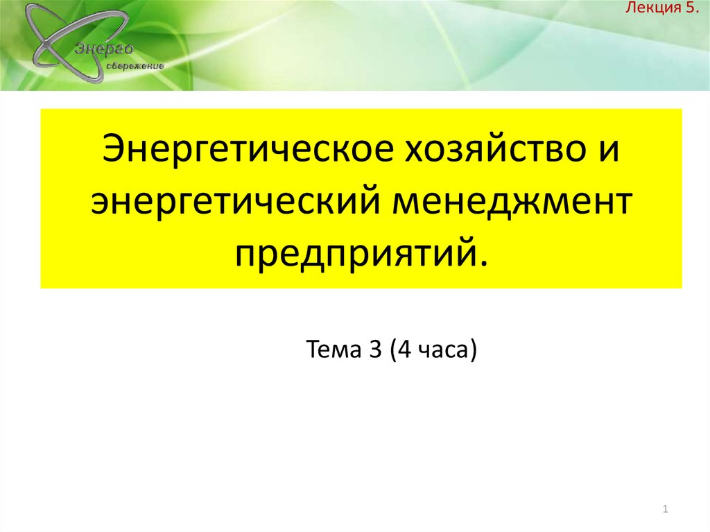 Энергетическое хозяйство. Тема лекции по энергетике. Лекция сберегательное поведение.